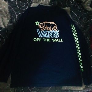 Black Long Sleeve Graphic Shirt // VANS